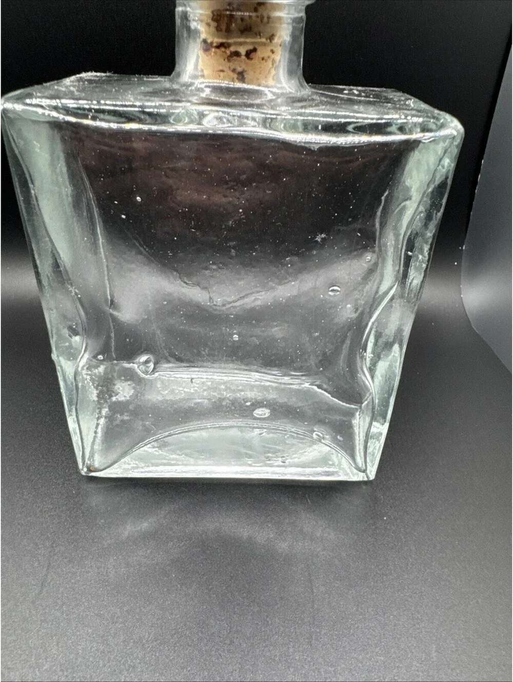 1980’s Glass Decanter Apple stopper